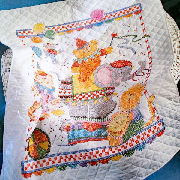 Bucilla Animal Circus Baby Quilt Embroidery Kit #2