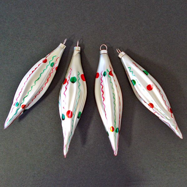 Box Bradford Icicle Drop Glass Christmas Ornaments #2