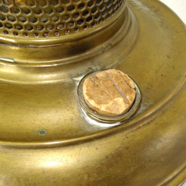 Bradley Hubbard Antique Brass Oil Lamp Converted to Electric #4