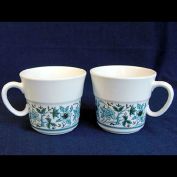 Noritake Blue Moon 2 Coffee Mugs Cups
