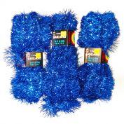 National Tinsel 3 Packs Blue Christmas Tinsel Garland