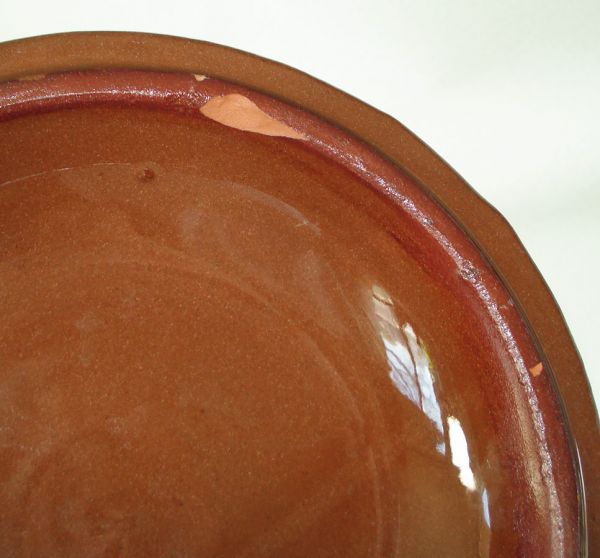 Guernsey Ware 1 Quart Baking Crock With Chrome Holder #4