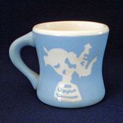 Harker Blue Cameo Ware Child's Mug or Cup