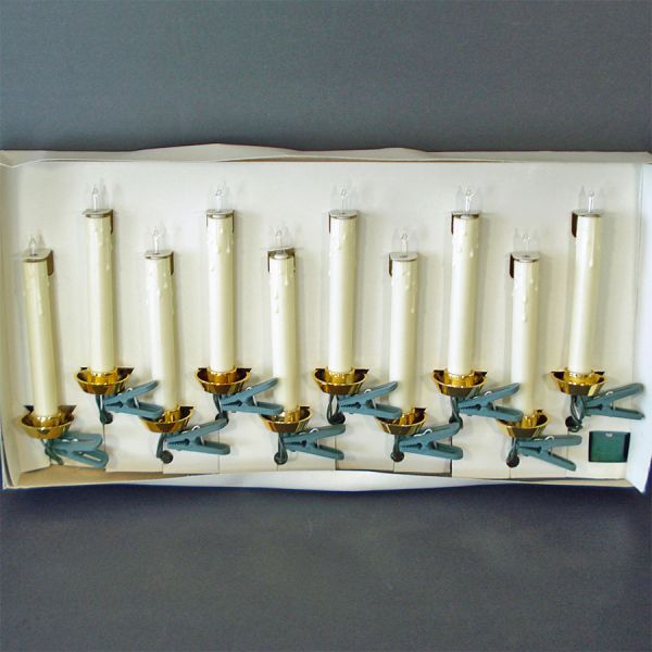 Box Sears Christmas Candles Light String Set Unused #2