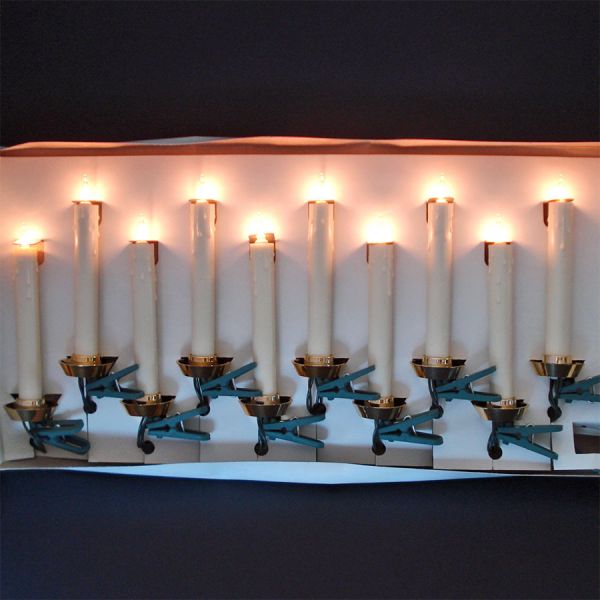 Box Sears Christmas Candles Light String Set Unused #4