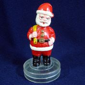 1960s Plastic Santa Claus Christmas Candy or Gift Container
