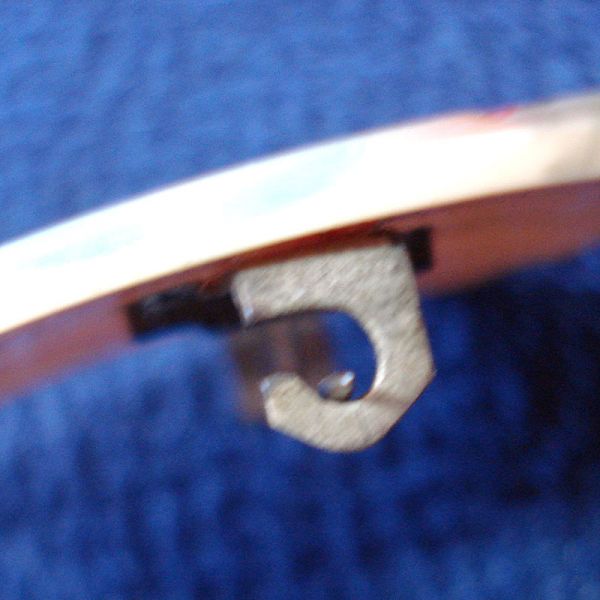 Art Deco Incised Celluloid Winged Fan Shield Brooch Pin #3