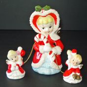 Spaghetti Christmas Angel With Chained Baby Angels Figurine