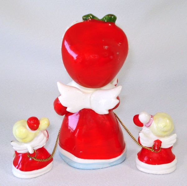 Spaghetti Christmas Angel With Chained Baby Angels Figurine #2
