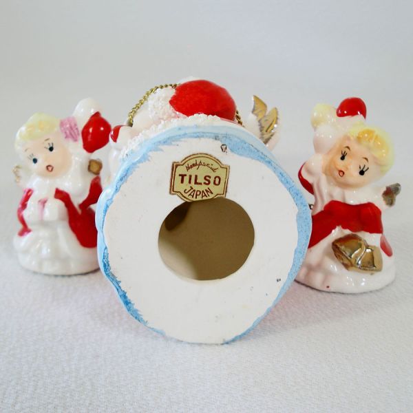 Spaghetti Christmas Angel With Chained Baby Angels Figurine #3