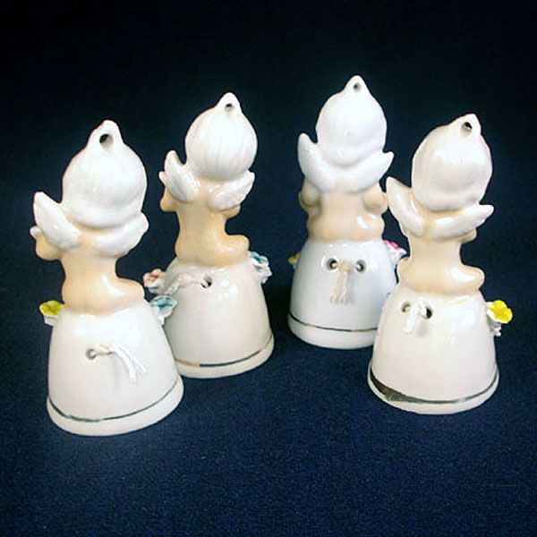 Bone China Cherub Bell Figurines, Set of 4 #2