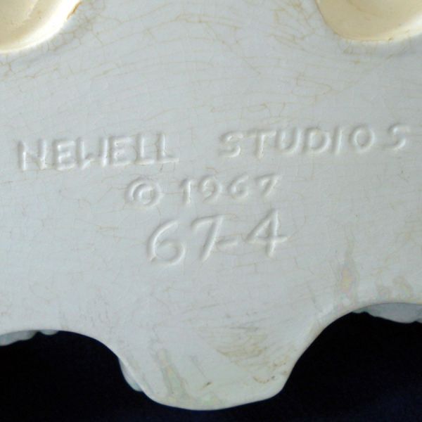 Ceramic Cherubs Clock Newell Studios 1967 #3