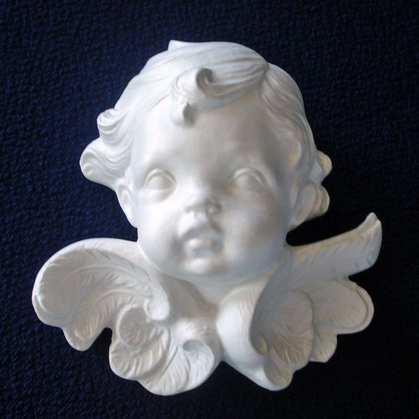 Chalkware Cherub Angel Plaques, Set of 3 #2