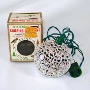 1970s Electronic Chirping Bird Musical Christmas Ornament