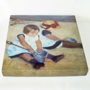 Children Playing on Beach Fine Art Jigsaw Puzzle Complete