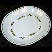 Corelle Christmas Holly Days Oval Platter