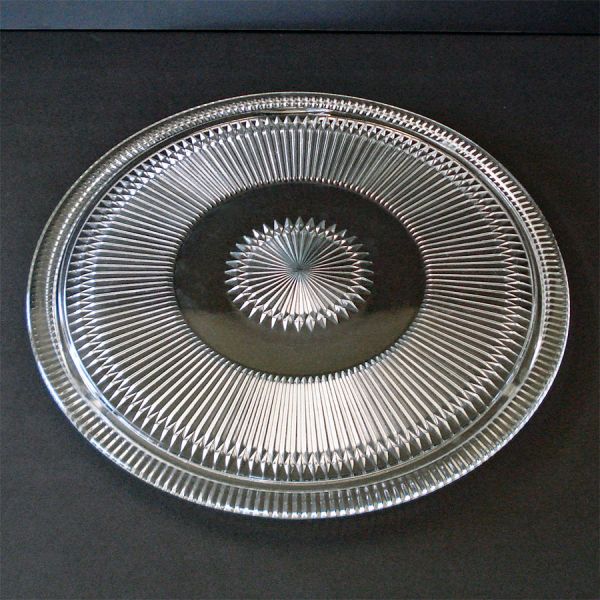Chrome Bakelite Dome Cake Saver Glass Underplate #4