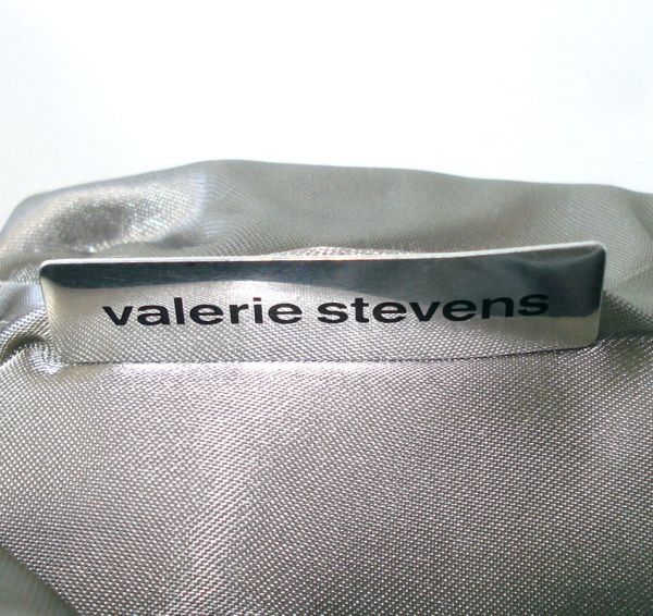 Silver Gray Valerie Stevens Clam Shell Beaded Evening Bag #4