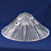 Art Deco 3 Chain Glass Ceiling Shade 10 Inch