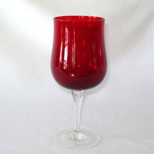 Colony Saturn Indiana 6 Red Water Goblets #2