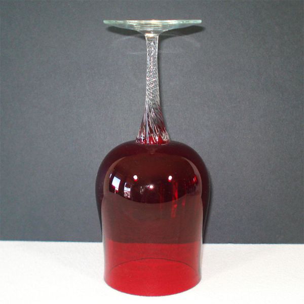 Colony Saturn Indiana 6 Red Water Goblets #3