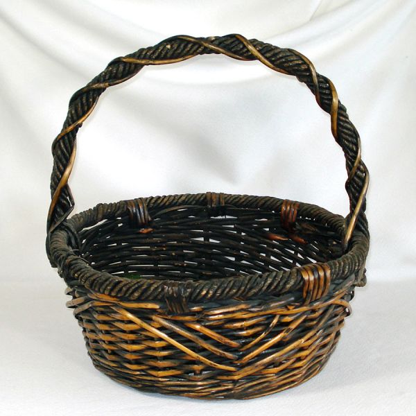 Large Willow Basket With Giant Pinecones, Pods #2