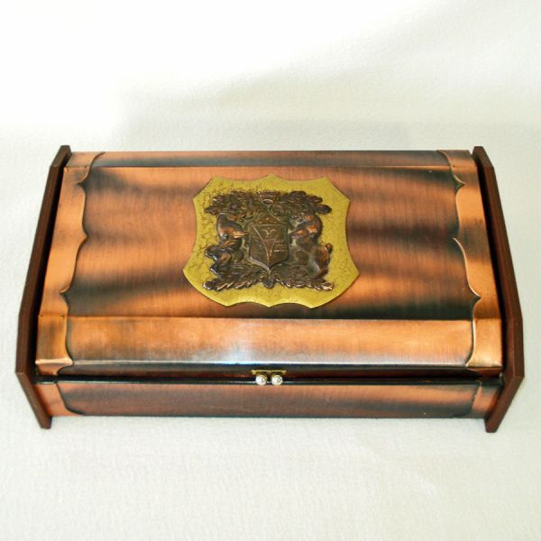 Copper Plated Men's Dresser Valet Box