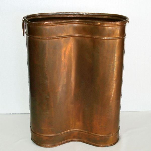 Solid Copper Umbrella Stand Embossed Grape Clusters #2
