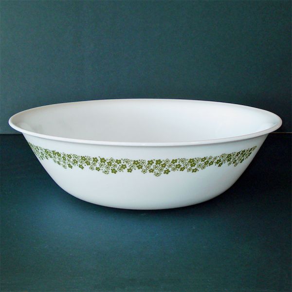 Corelle Spring Blossom Green Large Vegetable Serving Bowl