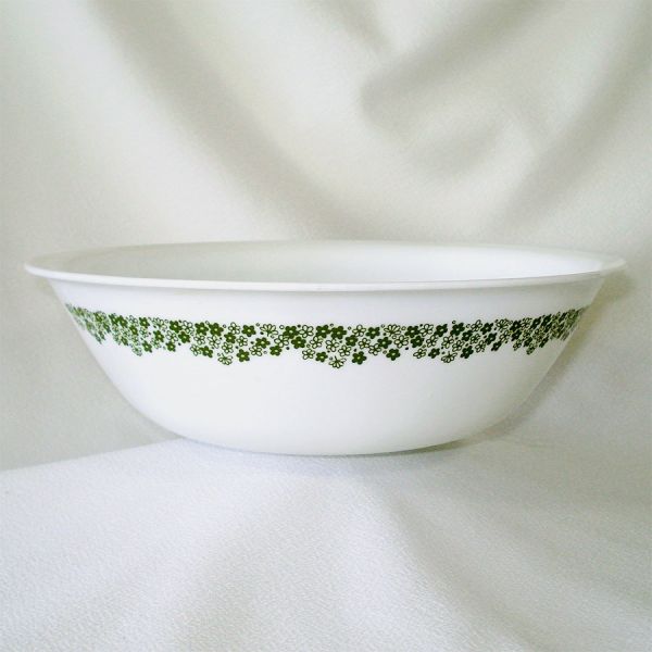 Corelle Spring Blossom Green Large Vegetable Serving Bowl #4