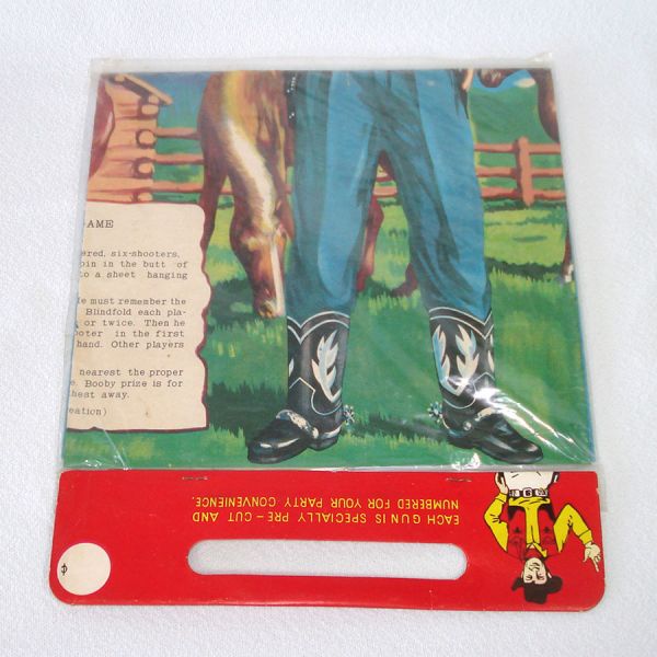 1950s Dimestore Cowboy Game Toy Mint in Package #2