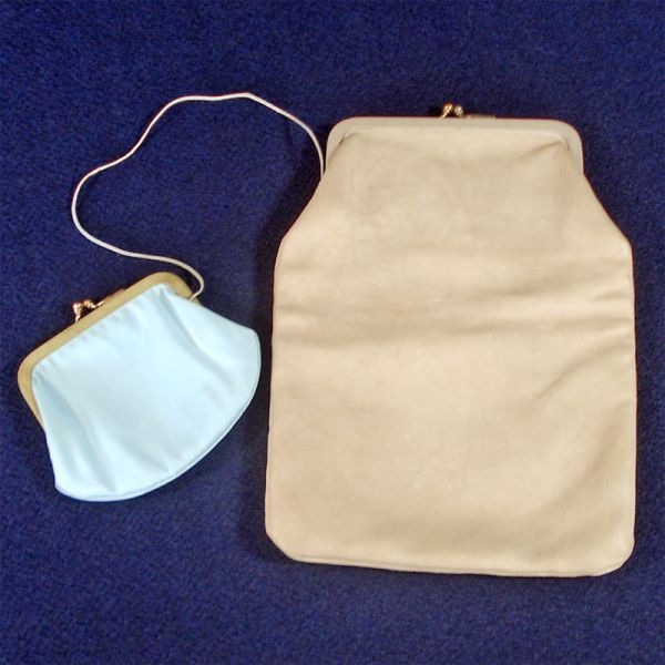 Deerskin Leather Foldover Clutch With Attached Coin Purse #2