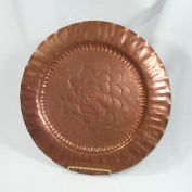 Craftsman Copper Arts and Crafts 12 Inch Charger Plate