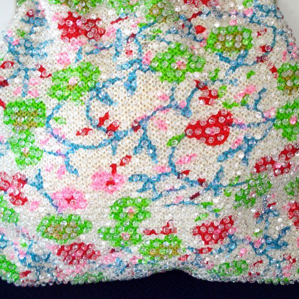 Lumured Style Corde Beaded Floral Purse Handbag #3