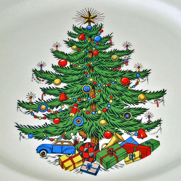 Cuthbertson Original Christmas Tree Oval Platter #2