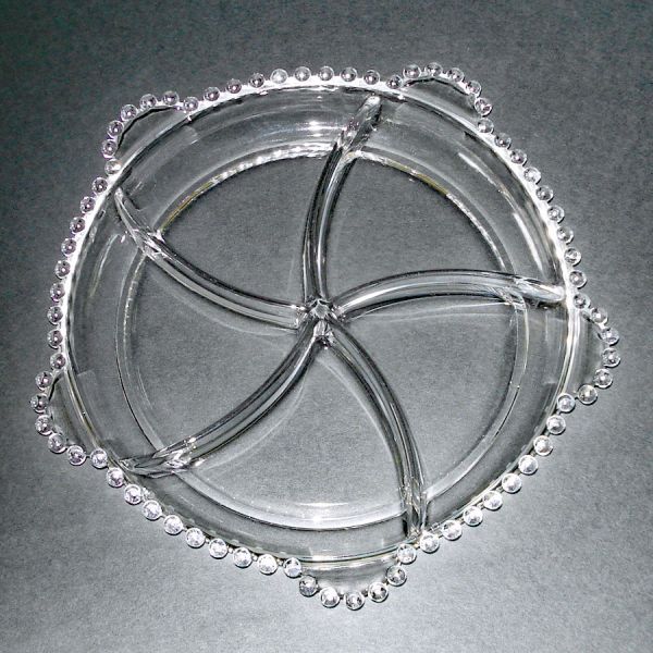 Imperial Candlewick 5 Part 10 Inch Relish Dish