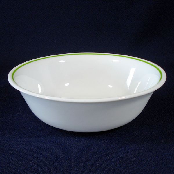 Corelle Wildflower Green Band Cereal Bowls Set 4 #2