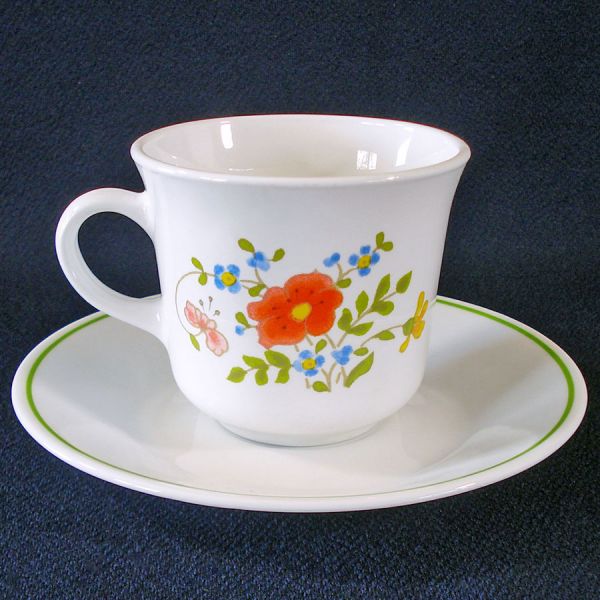 Corelle Wildflower Set 4 Cups and Saucers #3
