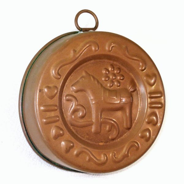 Swedish Copper Dala Horse Kitchen Mold