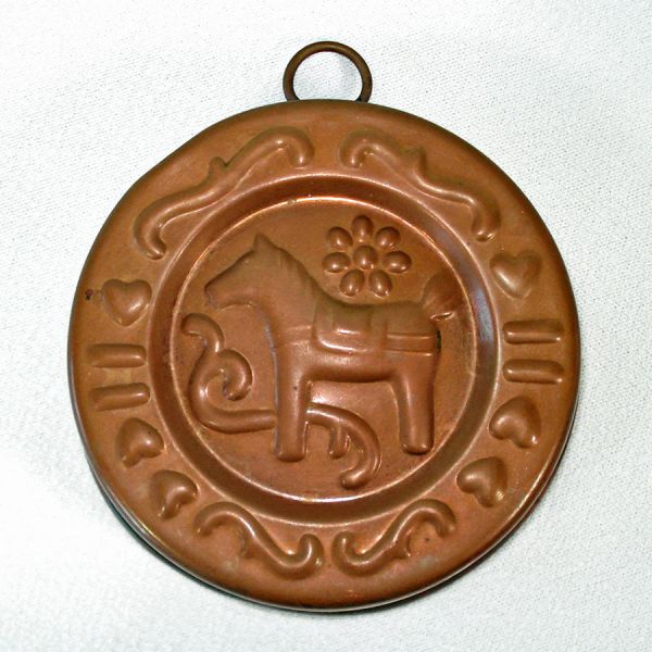 Swedish Copper Dala Horse Kitchen Mold #2