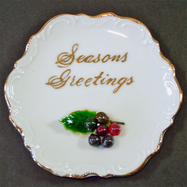 Christmas Boxed Ashtray Matches Set Glass Bead Decoration #3