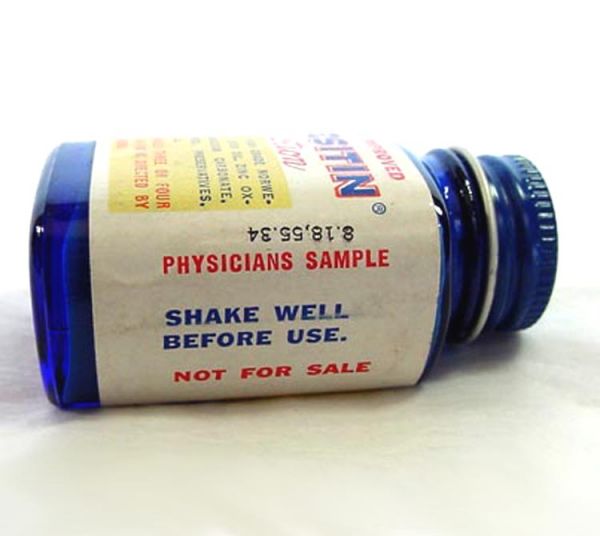 2 Desitin Lotion Vintage Sample Medicine Bottles With Contents #3