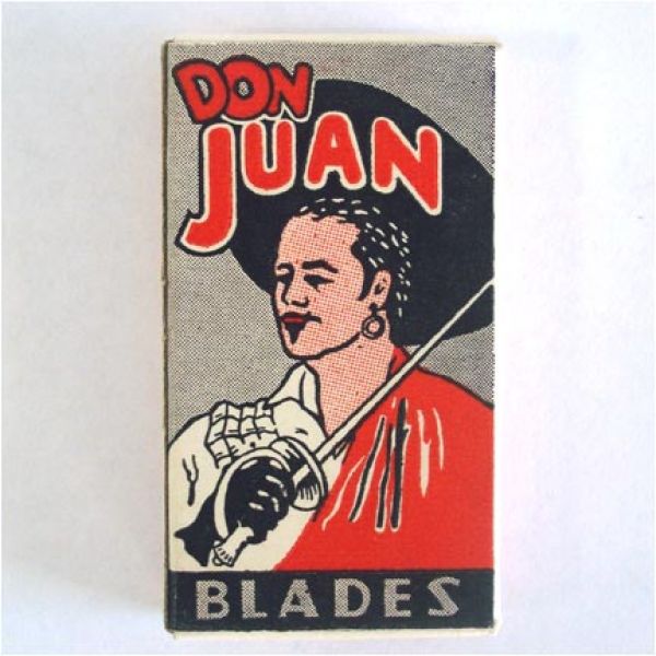 Box Don Juan 1940s Razor Blades Mint Unused