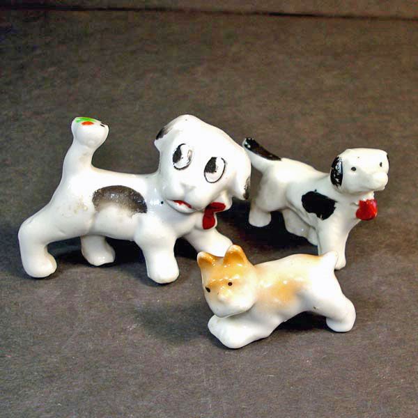 Assortment of 10 Ceramic 1950s Dimestore Dog Figurines #5