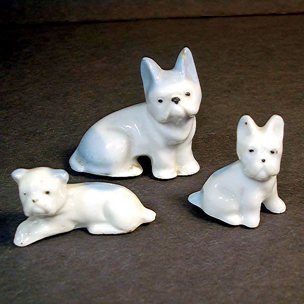 Assortment of 10 Ceramic 1950s Dimestore Dog Figurines #6