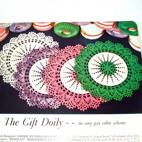 1956 Star Doilies Crochet Pattern Instruction Booklet #4