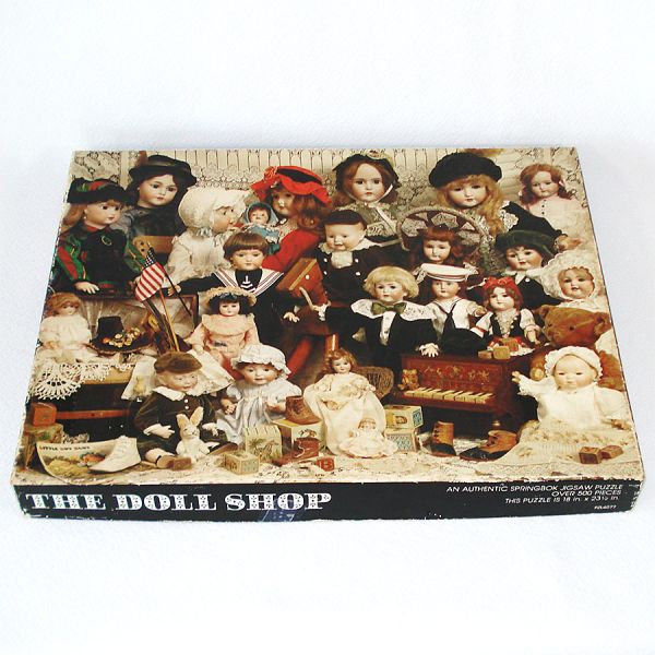 Doll Shop Springbok Jigsaw Puzzle Antique Dolls Complete