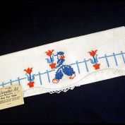 1940 Salesman Sample Embroidered Dutch Boy Fingertip Guest Towel