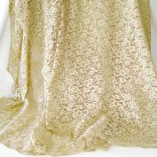 Ecru Chantilly Lace Oval Tablecloth 62 by 84 inches