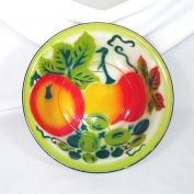 Graniteware 12 Inch Bowl With Fruit Decoration